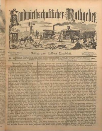 Beilage vom Montag, 15. Juli 1895