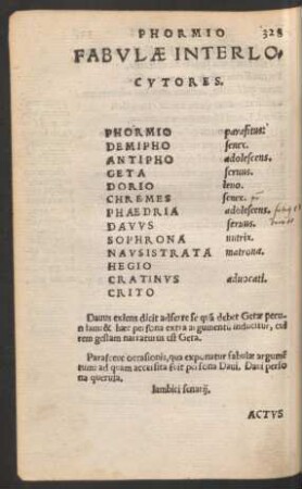 Phormio Terentii.