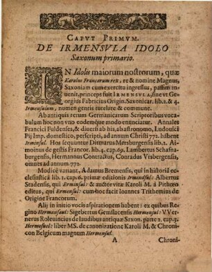 Irmensula Saxonica : hoc est eius idoli descriptio