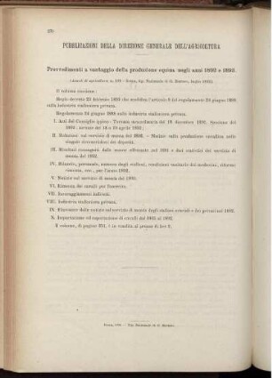 Pubblicazioni della Direzione generale di agricoltura.