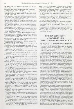 194-196 [Rezension] Die Generalkapitels-Rezesse der Bursfelder Kongregation
