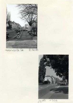 Umbau der B239 vorher - nachher. Hornsche Straße