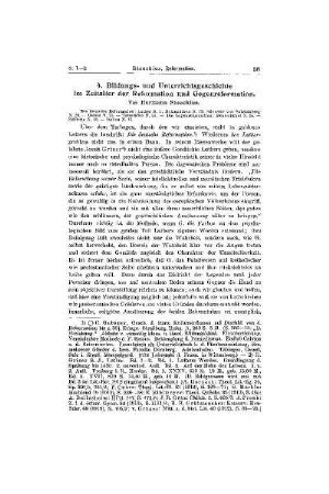 Bildungs- und Unterrichtsgeschichte im Zeitalter der Reformation und Gegenreformation : [Perioden und Personen]