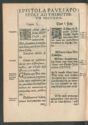 Epistola Pauli Apostoli Ad Thimotheum Secunda.