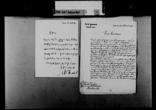 Schreiben von Konrad Clemm, Lahr, an Karl Schenkel: Aufstellung von Ludwig Schneider als Kandidat der nationalliberalen Partei des Wahlkreises Lahr für die Reichstagswahlen 1903