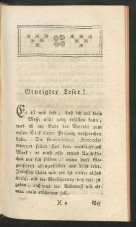 Geneigter Leser!