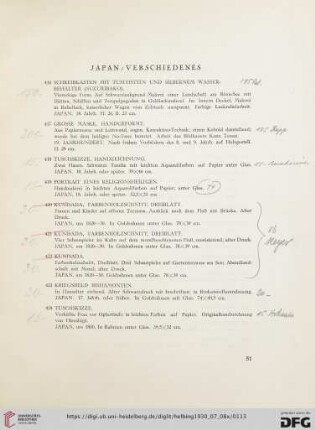 Japan/Verschiedenes (Nr. 416-424)