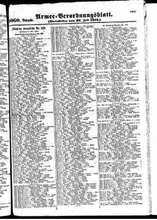 1060.Ausgabe. Samstag, 22. Juli 1916
