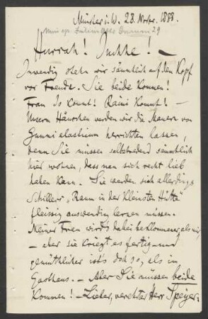 Brief an Antonie Speyer : 28.11.1888
