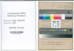 Entnazifizierung Konrad Marfeld , geb. 31.01.1897 (Lehrer)