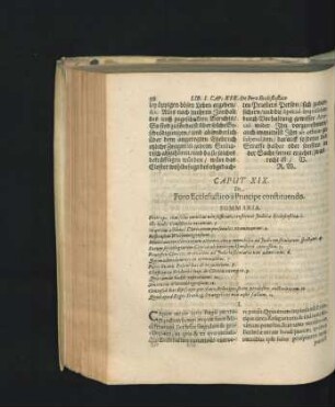 Caput XIX. De Foro Ecclesiastico a Principe constituendo.