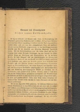 Vorwort des Herausgebers dieser neuen Volksausgabe.