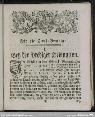 Für die Civil-Gemeinen