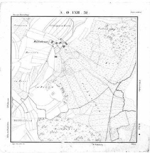 Kartenblatt SO LXIII 32 Stand 1825