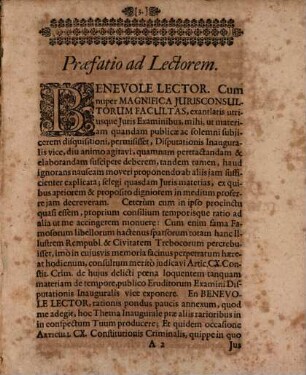 Disputatio Inauguralis Juridica Exhibens Analysin Articuli CX. Constitut. Crim. Caroli V. Et Statuum Imperij