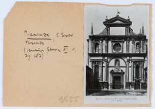 Piacenza, San Sisto, Fassade (Diakartei)
