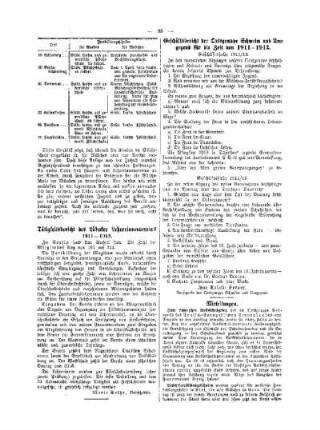 Tätigkeitsbericht des Lübecker Lehrerinnenvereins 1911-1913