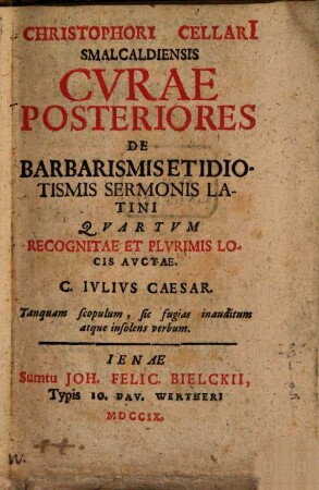 Curae posteriores de Barbarismis
