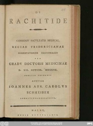 De Rachitide