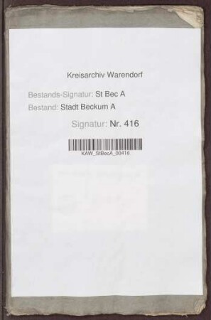 Städtische Einzelrechnungen