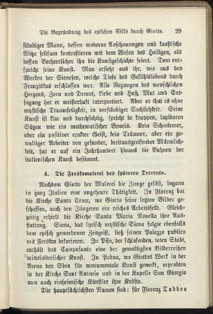 4. Die Freskomalerei des späteren Trecento.