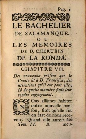 Le Bachelier De Salamanque, Ou Les Memoires De D. Cherubin De La Ronda : Tirés D'Un Manuscrit Espagnol, 2