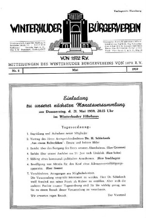 Nr. 5, Mai 1959