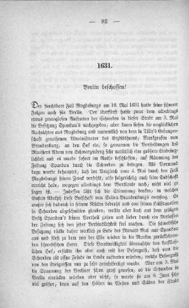 1631. Berlin beschossen!