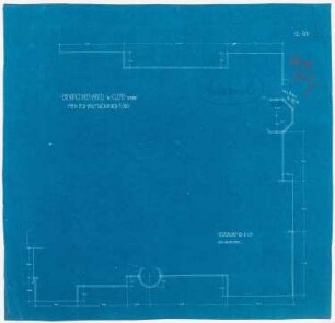 Benediktinerabtei St. Mauritius, Clerf (Clervaux): Plan des Hauptgesimses, Grundriss 1:100
