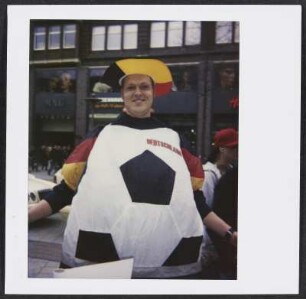 Fußballfan in Hamburg