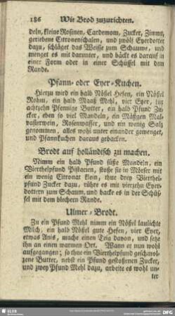 Wie Brod zuzurichten