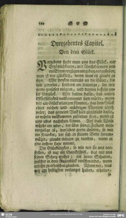 Dreyzehentes Capitel. Von dem Glück