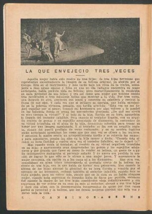 La que envejeció tres veces
