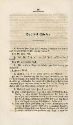 Sportel-Wesen