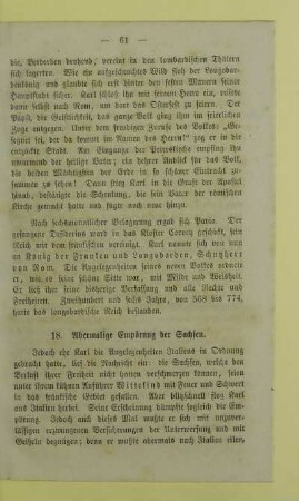18. Abermalige Empörung der Sachsen