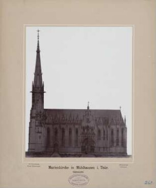 Marienkirche, Mühlhausen: Südansicht