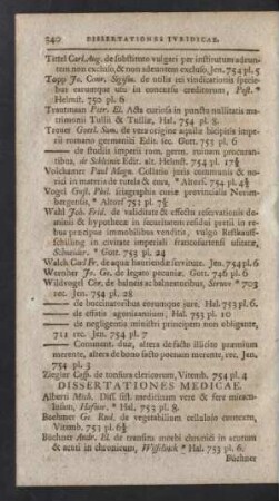 Dissertationes Medicae