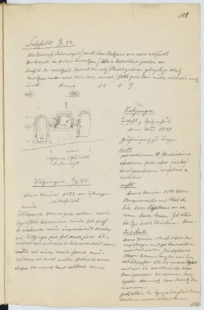 Rathaus, Kitzingen: Details (aus: Skizzen- und Fotoalbum 16)