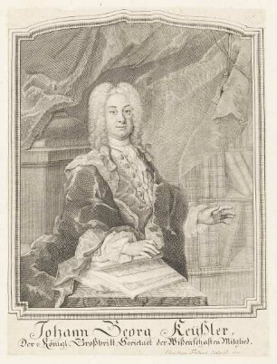 Bildnis des Johann Georg Keyßler