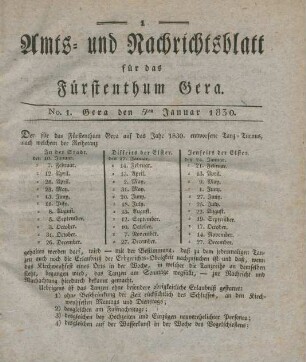 5ten Januar-30sten März = No. 1-13