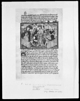 La passion de Jésus Christ — Verrat des Judas, Folio 24verso