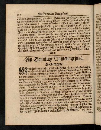 282-300, Am Sonntage Quinquagesimae
