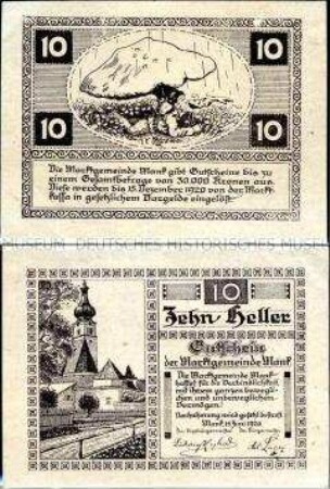 Mank, Niederösterreich 10 Heller