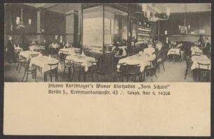 Ansichtskarte Wiener Bierhallen, Kommandantenstraße