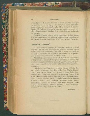 Comidas de "Nosotros"