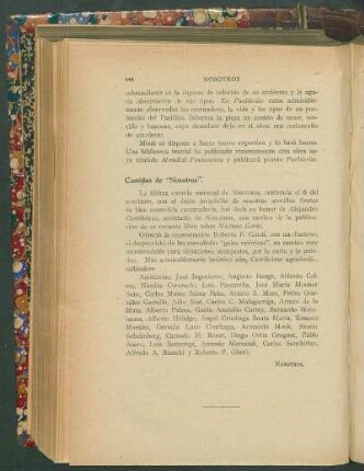 Comidas de "Nosotros"