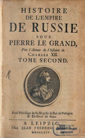 Histoire de l'empire de Russie sous Pierre le Grand, 2