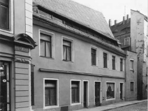 Meißen-Altstadt, Fleischergasse 7. Wohnhaus mit Laden (um 1560). Straßenansicht