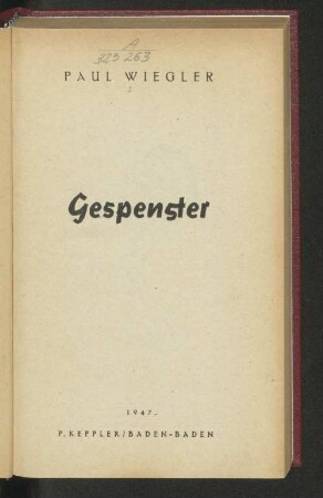 Gespenster