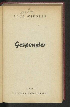 Gespenster